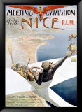 Meeting Aviation Innrammet Giclee-trykk av Charles Leonce Brosse