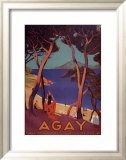 Agay Affiches par Roger Broders