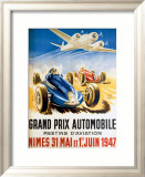 Grand Prix Automobile Nimes Lámina giclée enmarcada por Geo Ham Grand Prix Automobile Nimes Lámina giclée enmarcada por Geo Ham