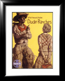 Santa Fe Railroad, Southwestern Dude Ranches Lámina giclée enmarcada Santa Fe Railroad, Southwestern Dude Ranches Lámina giclée enmarcada