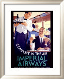 Líneas aéreas imperiales Lámina giclée enmarcada