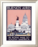Royal Mail Line, Buenos Aires Estampe encadrée par Kenneth Shoesmith