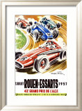 Rouen les Essarts, 1957 Estampe encadrée par Geo Ham