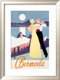 Bermuda Estampe encadrée par Adolph Treidler