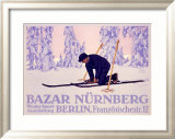 Bazar Nurnberg Framed Giclee Print by Carl Kunst