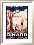 French State Railway, Travel to Dinard Lámina giclée enmarcada
