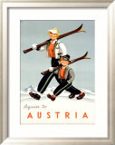 Austria Lámina giclée enmarcada
