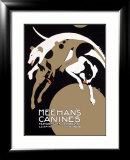 Meehans Leaping Hound Dog Circus Estampe encadrée par Alfonso Iannelli