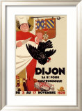 Dijon Gastronomique Culinary Exhibit Estampe encadrée