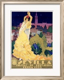 Sevilla Lámina giclée enmarcada por Estela