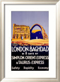 Simplon Orient Express, Baghdad, Iraq Oprawiona reprodukcja giclee Simplon Orient Express, Baghdad, Iraq Oprawiona reprodukcja giclee