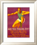 Feeling Fit Motivational Lámina giclée enmarcada por Mather Feeling Fit Motivational Lámina giclée enmarcada por Mather