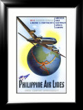 Philippine World Air Lines DC6 Lámina giclée enmarcada Philippine World Air Lines DC6 Lámina giclée enmarcada