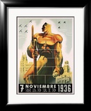 7 Noviembre, 1936 Lámina giclée enmarcada