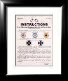 WWI, Aircraft Instruction Lámina giclée enmarcada WWI, Aircraft Instruction Lámina giclée enmarcada