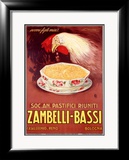 Zambelli: Bassi Lámina giclée enmarcada por Achille Luciano Mauzan