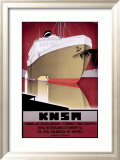 KNSM Innrammet Giclee-trykk av Willem Ten Broek