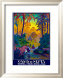 Oasis de Nefta Lámina giclée enmarcada por Jacques de la Neziere Oasis de Nefta Lámina giclée enmarcada por Jacques de la Neziere
