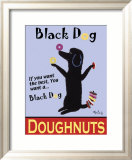 Black Dog Doughnuts Pósters por Ken Bailey