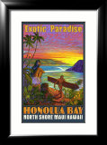 Hawaii, Honolua Bay, Maui Framed Giclee Print by Rick Sharp