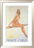 Monte-Carlo Framed Giclee Print by Jean-Gabriel Domergue
