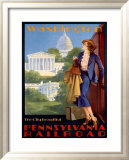 Vía férrea de Pennsylvania, Washington Lámina giclée enmarcada por Edward M. Eggleston Vía férrea de Pennsylvania, Washington Lámina giclée enmarcada por Edward M. Eggleston