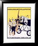 WWI, German Oberursel Aircraft Aviation Lámina giclée enmarcada