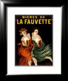 Bieres de La Fauvette Estampe encadrée par Leonetto Cappiello