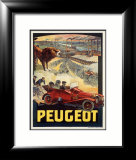 Peugeot Lámina giclée enmarcada por Leonetto Cappiello
