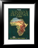 Africa by Clipper, c.1949 Lámina giclée enmarcada Africa by Clipper, c.1949 Lámina giclée enmarcada