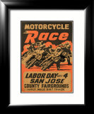 San Jose, California Impressão giclée emoldurada