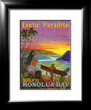 Exotic Paradise, Honolua Bay Framed Giclee Print by Rick Sharp