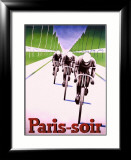 Paris, Soir Innrammet Giclee-trykk av Abel Brunyer Paris, Soir Innrammet Giclee-trykk av Abel Brunyer