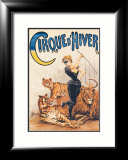 Cirque d'Hiver Innrammet Giclee-trykk av J. Boichard