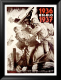 1936, 18 De Julio, 1937 Lámina giclée enmarcada