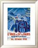 Grand Prix de Montlhery Estampe encadrée par Geo Ham