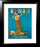 Hawaï en clipper Estampe encadrée par Atherton 