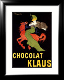 Chocolat Klaus Estampe encadrée par Leonetto Cappiello