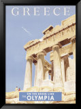 Greek Parthenon Framed Giclee Print