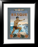 La Cote Basque de Surf Posters by Bruno Pozzo
