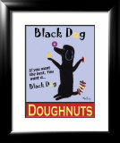 Black Dog Doughnuts Póster por Ken Bailey