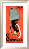 Simplex Bicycle, 1915 Indrammet giclee-tryk