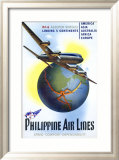 Philippine World Air Lines DC6 Lámina giclée enmarcada Philippine World Air Lines DC6 Lámina giclée enmarcada