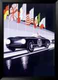 Panhard Automobile le Mans Racing Estampe encadrée