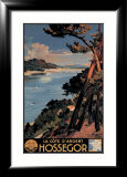 Hossegor Lámina giclée enmarcada por E. Paul Champseix