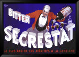 Publicité pour l'apéritif Secrestat Estampe encadrée par Robys (Robert Wolff) 