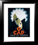 O Cap Framed Giclee Print by Charles Loupot