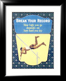 Break Your Record Framed Giclee Print
