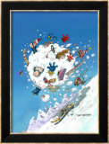 Snowballing Estampe encadrée par Gary Patterson