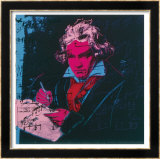 Beethoven, c.1987 (red face) Poster von Andy Warhol